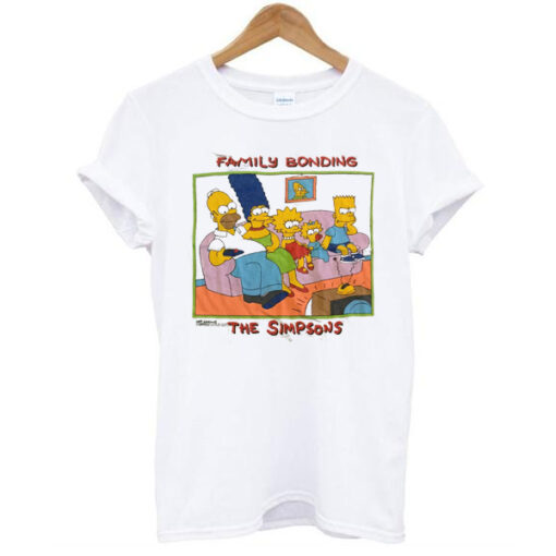 Vintage 1989 The Simpsons Family Bonding t shirt RJ22