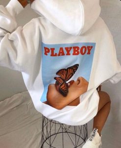 Vintage Playboy butterflies hoodie back RJ22