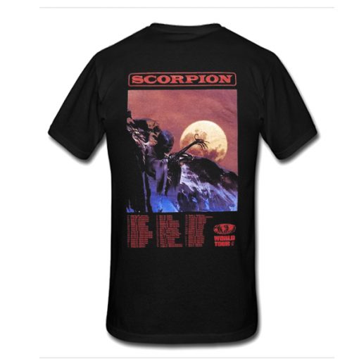 Drake Scorpion World Tour back t shirt RJ22