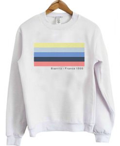 biarritz france 1990 sweatshirt RJ22