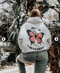 Free as a butterfly hoodie RJ22