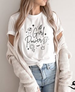 Girl Power GRL PWR Feminist Social Equality Peace and Love t shirt RJ22