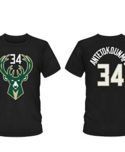 Milwaukee Bucks Giannis Antetokounmpo 34 t shirt