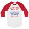 Retro 10 Cent Beer Night Cleveland Baseball raglan t shirt RJ22