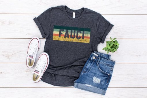 Retro distressed design #teamfauci t shirt