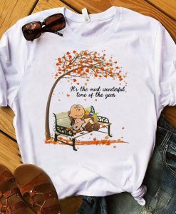 Snoopy And Charlie Brown Shirt, It's The Most Wonderful Time Of The Year T Shirt