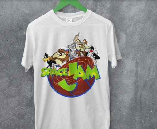 Space Jam Bugs Looney Tunes Vintage Logo 1996 t shirt