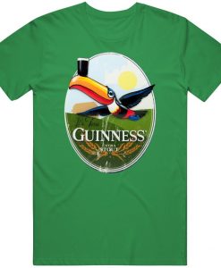 St Patricks Day Guinness Toucan Extra Stout Old Label Fan Cool Beer t shirt