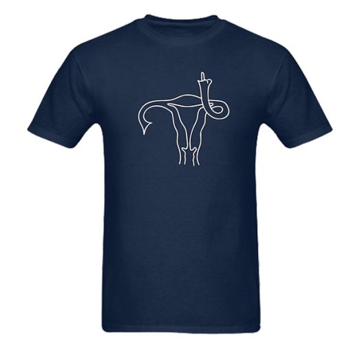 Middle Finger Uterus Women's Pro Choice Shirt