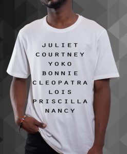 Great Love Hers Juliet Courtney Yoko Bonnie Nancy t shirt