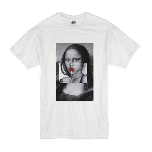 Lollipop Fun Kuso Mona Lisa t shirt