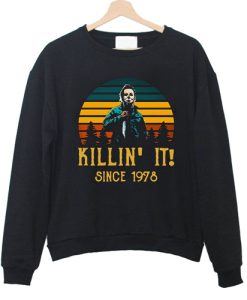 Vintage Michael Myers sweatshirt, Halloween Kills sweatshirt