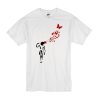 Banksy Butterfly Suicide Girl t shirt