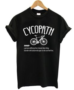 Funny Cycling t shirt, Cycopath novelty cycling jersey