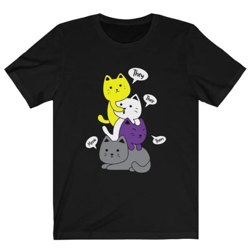 Pride Kittens t shirt , Nonbinary Christmas Gifts, Non Binary LGBT