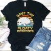 Save The Floaty Potatoes t shirt, Manatee Lover, Chubby Mermaids, Water Pollution Tee