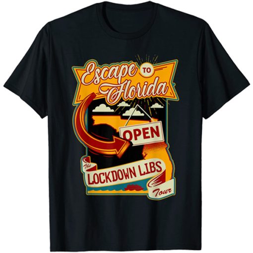 Ron DeSantis Escape To Florida Vintage Funny t shirt RJ22