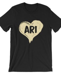 Ari Heart One Love Unisex t shirt