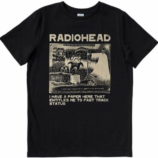 radiohead band t shirt