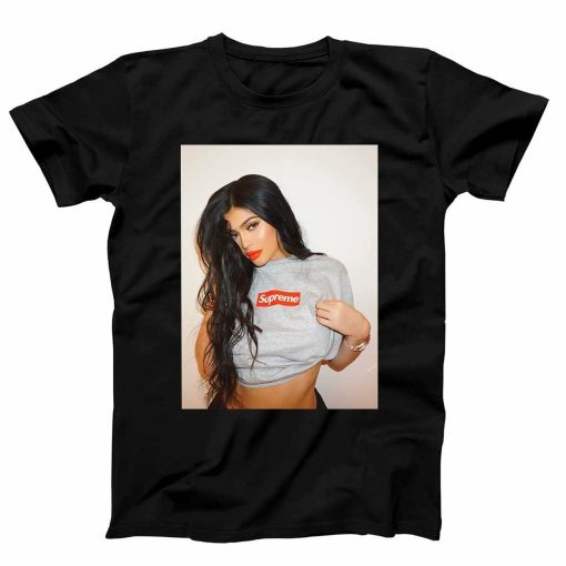 Kylie Jenner Wearing Supreme t shirt