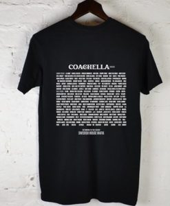 Coachella 2022 t shirt back