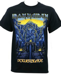 Iron Maiden Dark Ink Powerslave Graphic t shirt RJ22
