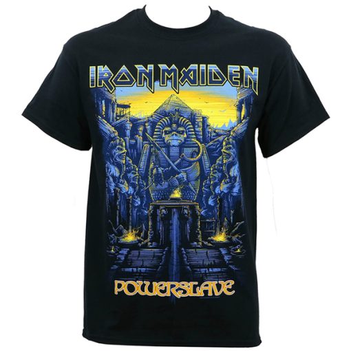 Iron Maiden Dark Ink Powerslave Graphic t shirt RJ22