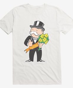 Mr Monopoly Flower Bouqet t shirt