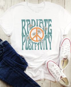 Radiate Positivity Floral t shirt