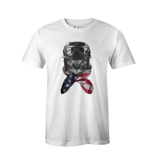 4th of July Cat t shirt