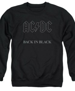 AC DC Back In Black sweatshirt