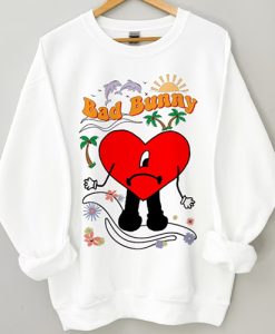 Bad Bunny Sad Heart sweatshirt