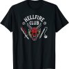 Stranger Things 4 Hellfire Club Skull & Weapons t shirt