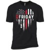 Thin Red Friday USA Line Design t shirt