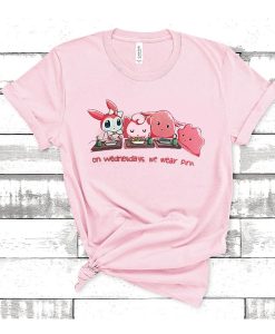 on wednesdays we wear pink pokemon t shirt
