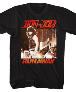 BON JOVI T-SHIRT, BON JOVI RUNAWAY vintage t shirt