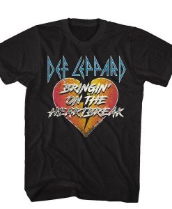 Def Leppard Bringin' On The Heartbreak t shirt