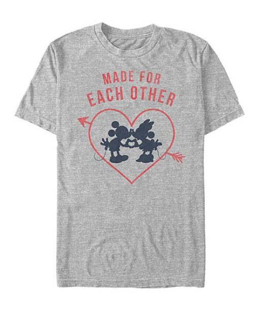 Mickey Mouse Athletic Heather 'Made for Each Other' t shirt