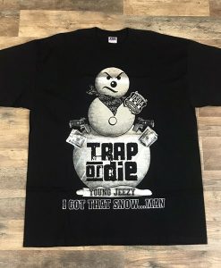 Vintage Young Jeezy Da Snowman Trap or Die t-shirt