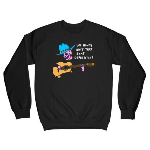 Skull Cowboy Guitar Boi Howdy sweatshirt