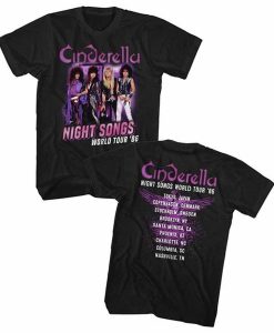 Cinderella Night Songs Tour t shirt