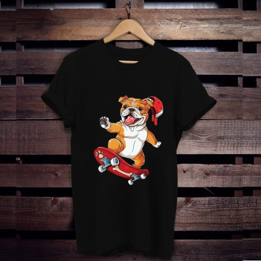 English Bulldog Skater t shirt