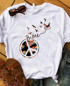 Hippie peace befree t shirt