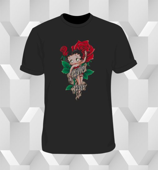 Betty Boop Flower T Shirt DV