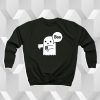 Boo Thumbs Down Joke Ghost Of Disapproval Sweatshirt dv
