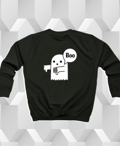 Boo Thumbs Down Joke Ghost Of Disapproval Sweatshirt dv