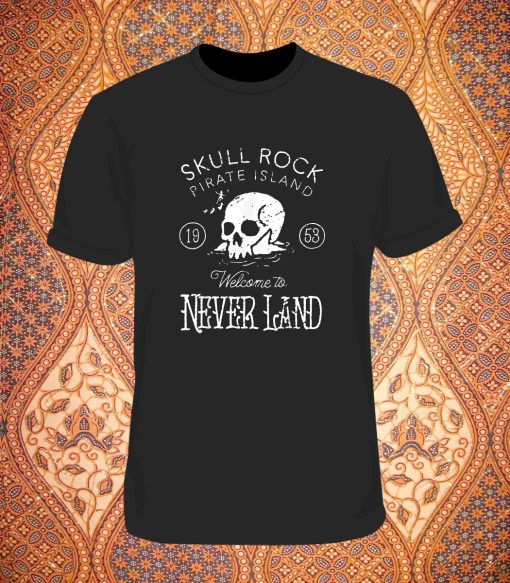 Disney Peter Pan Skull Rock Vintage Never Land T Shirt DV