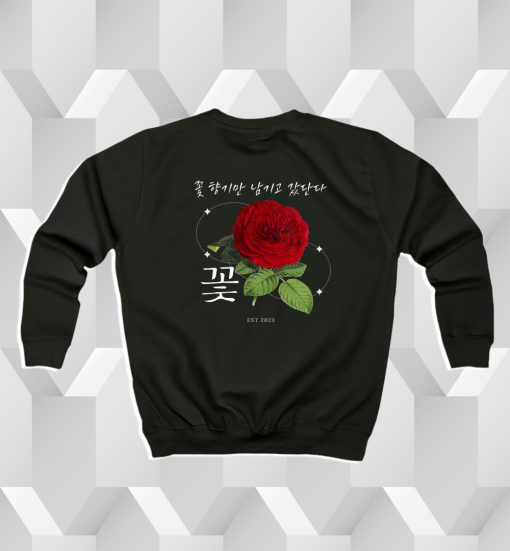 꽃 JISOO FLOWER I left behind only the scent of flowers Sweatshirt dv