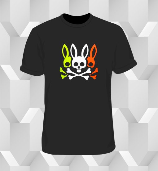 Psychedelic Bunny Psycho Bunny T Shirt