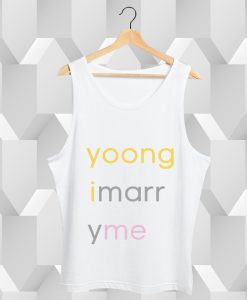 Yoongi Marry Me Bold Letter Tank Top